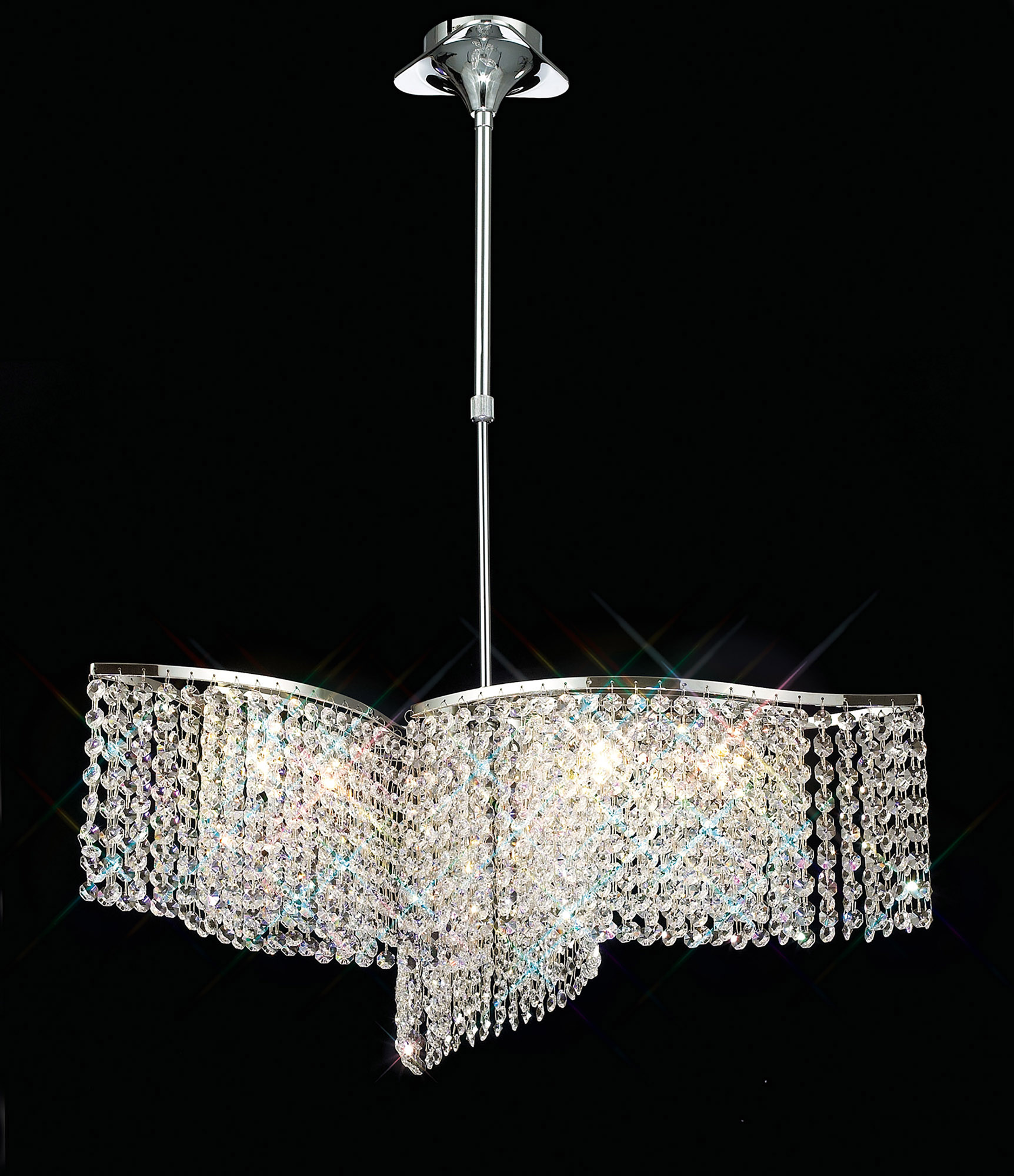 Fabio Crystal Ceiling Lights Diyas Multi Arm Crystal Fittings Fabio Crystal Ceiling Lights Diyas Multi Arm Crystal Fittings